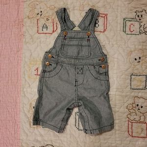 Conductor Striped Overalls-Genuine Baby by Oshkosh